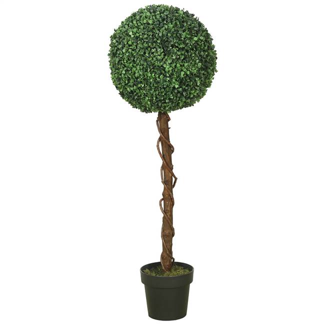 44" Boxwood Topiary w/Pot-15.75" Ball