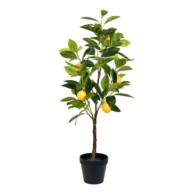 28" Potted Lemon Tree Real Touch Leaves
