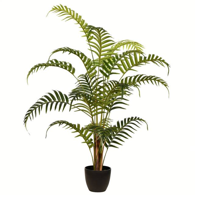 35" Potted Fern Palm Real Touch Leaves