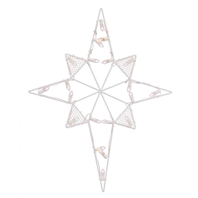 39" x 30" C7 Wire Silhoet Star-Bethlehem
