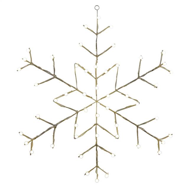 48" x 34" Snowflake C7 Wire Motif