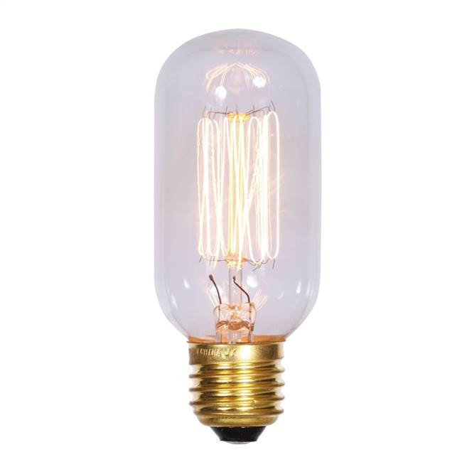 T45 Clear Edison E26 Bulb 40W 120V.33Amp