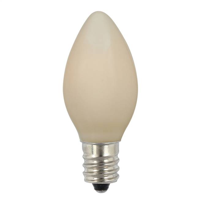 C7 Ceramic White 130V 5W Bulbs