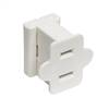 White Female Quick Plug SPT-1 18Ga Wire