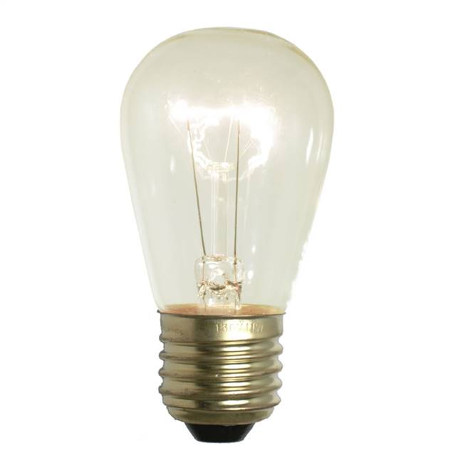 Clear Med Base 130V 11 Watt Lamps