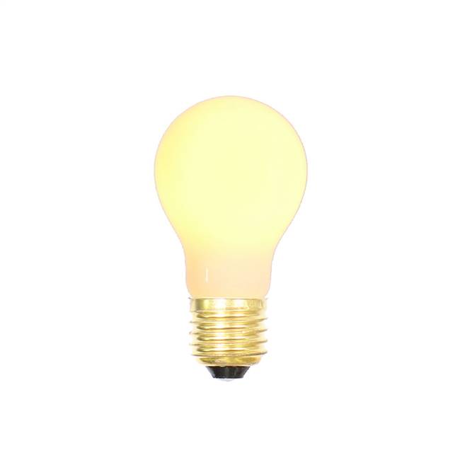 White Ceramic Med Base 130V 25 Watt Bulb