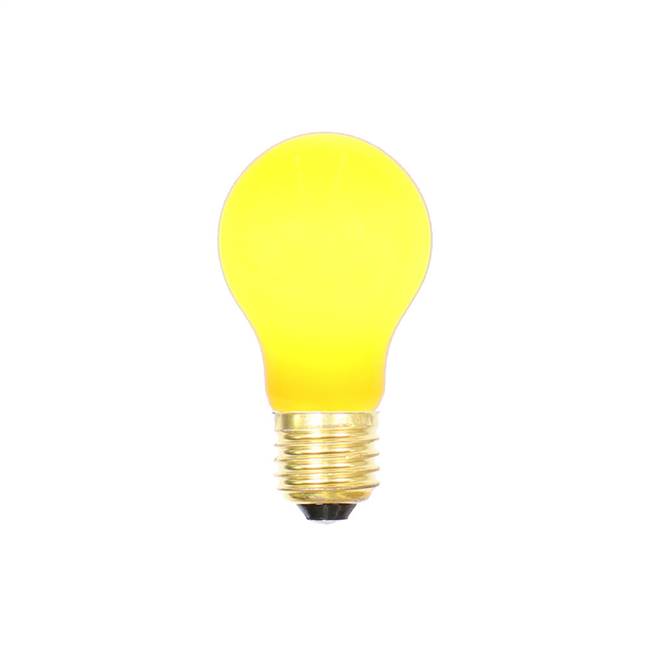 Yellow Ceramic Med Base 130V 25Watt Bulb