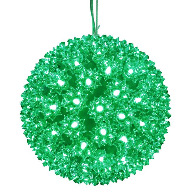 50Lt x 6" LED Green Starlight Sphere