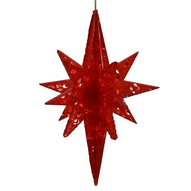 50Lt x 20" Red LED Bethlehem Star