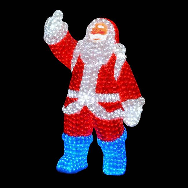 47" x 32" x 17" Santa Claus 2300 LED