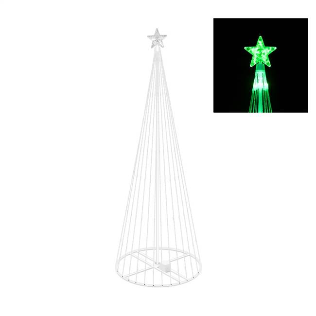 4' x 24" LED 152 Green Light Show Tree