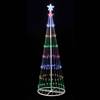 6' x 28" LED 200 Multi Light Show Tree