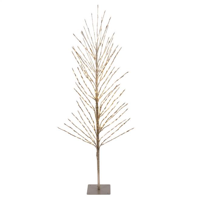 4' Champagne Tree LED280 WmWht Flat Base