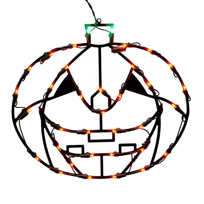 35Lt LEDPumpkin Window Decor 16x14"