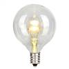 G50 LED WmWht Glass Transp E12 Bulb 25Bx