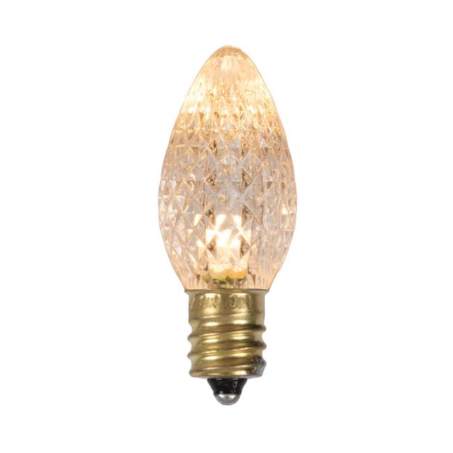 C7 Faceted LED Sun Warm White Bulb .96W