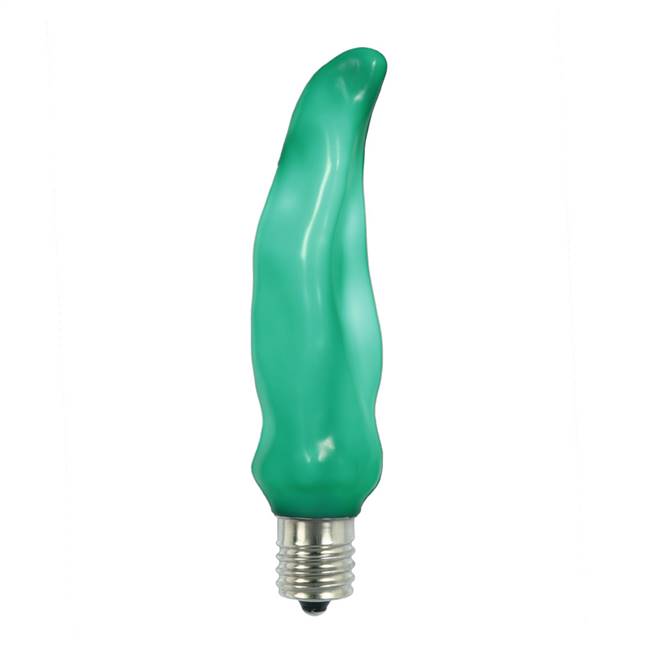 C9 LED Green Chili Pepper Bulb E17 .96W