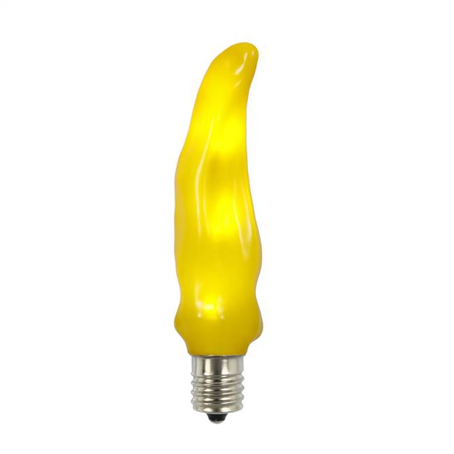 C9 LED Yellow Chili Pepper Bulb E17 .96W