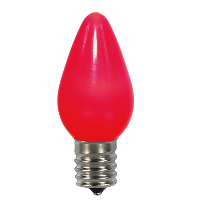 C7 Ceramic LED Red Bulb .96W 130V
