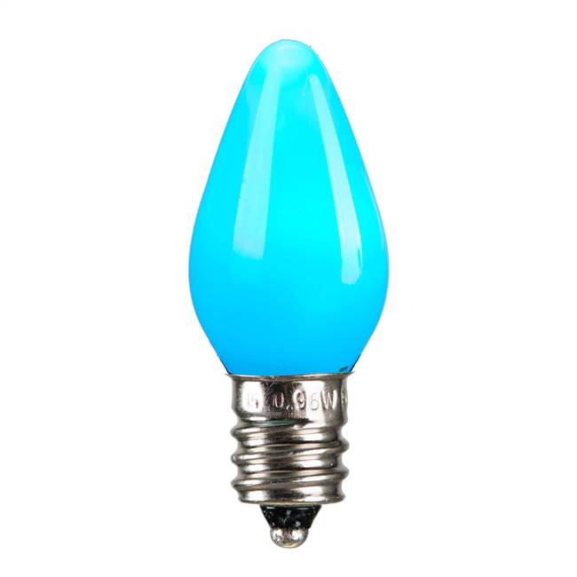 C7 Ceramic LED Teal Bulb .96W 130V