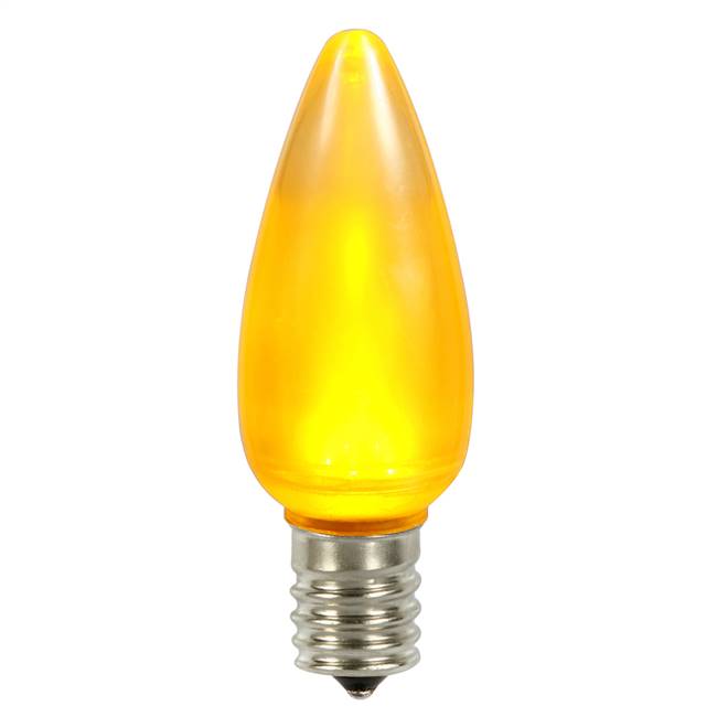 C9 Ceramic LED Yellow Bulb .96W 130V