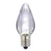 C7 Transparent LED Pure Wht Bulb .96W