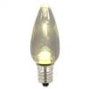 C9 Transparent LED WmWht Twinkle Bulb