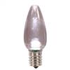C9 Transparent LED Pure Wht Twinkle Bulb