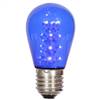 S14 LEDBlue Transp Bulb E26 Nk Base