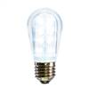S14 LEDCool Wht Transp Bulb E26 Nk Base