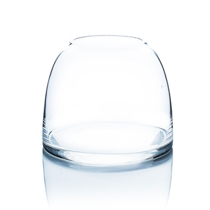 Clear Dome Shaped Terrarium Bowl Glass Vase. Open: 3.6"; Height: 5.6"; Diameter: 7"