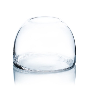 Clear Dome Shape Terrarium Bowl Glass Vase. Open: 3.5"; Height: 5.7"