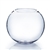 Clear Bubble Bowl Vase. (Utility) Diameter: 6. Height: 4.50"