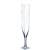 Clear Champagne Vase (Rounded Square Opening).