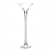 Martini Glass Vase. Open: 8". Height: 23". Base: 6".