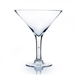 Martini Glass Vase. Open Diameter: 9". Height: 10". Base: 5"