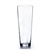 Clear Taper Down Block Vase. Open: 6"x6". Height: 20"