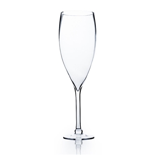 Clear Wine Vase. Open: 5". Height: 20". Base: 5.5".