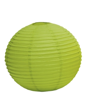 12" Paper Lantern (Pack of 24) - Candy Apple Green