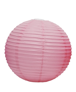 12" Paper Lantern (Pack of 24) - Pastel Pink