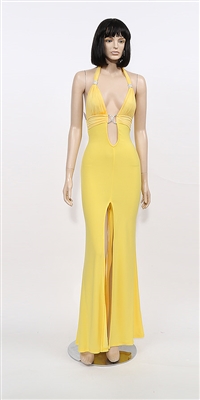 Venus - Halter flare mesh gown by Kamala Collection