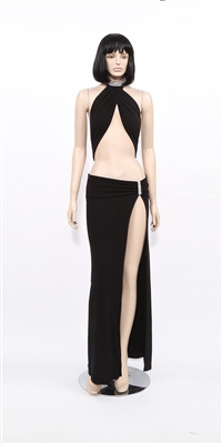 Ruby - Rhinestone halter by Kamala Collection Sexy Evening Gowns