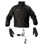 12V Dual-Wattage 65W/105W Heated Jacket Liner, Glove Liner & Dual Portable Controller Bundle