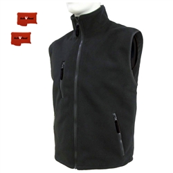 ActiVHeat Men's Rechargeable Heated Windproof Fleece Vest - Ultimate Bundle