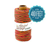 Global Hemp Autumn Leaves Variegated 20# Test Waxed Hemp Twine