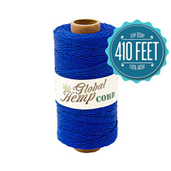 Global Hemp Blue 20# Test Waxed Hemp Twine