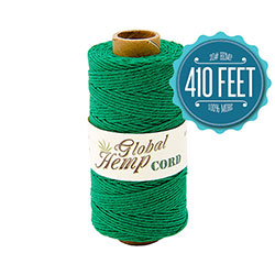 Global Hemp Green 20# Test Waxed Hemp Twine