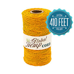 Global Hemp Pastel Orange 20# Test Waxed Hemp Twine