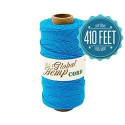 Global Hemp Turquoise 20# Test Waxed Hemp Twine