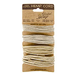 Global Hemp Assorted Natural Waxed Hemp Twine - 20# (1 mm), 48# (1.5 mm), 100# (2 mm), 170# (3 mm)